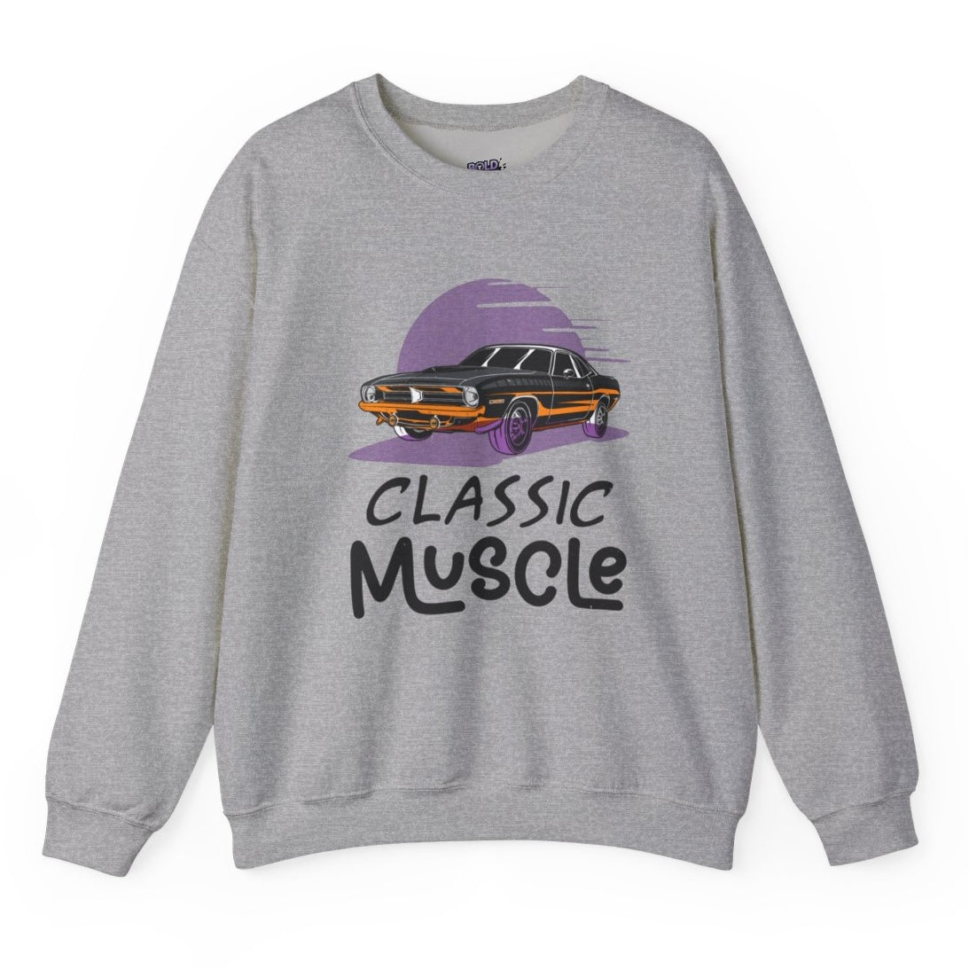 Classic Muscle Car Crewneck Sweatshirt - Bold Printed Tees