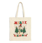 Merry Merry Merry Christmas Snowman Holiday Tote Bag - Bold Printed Tees