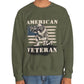 American Veteran Crewneck Sweatshirt - Bold Printed Tees
