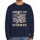 American Veteran Crewneck Sweatshirt - Bold Printed Tees