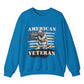 American Veteran Crewneck Sweatshirt - Bold Printed Tees