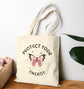 Protect Your Energy Butterfly Tote Bag - Bold Printed Tees