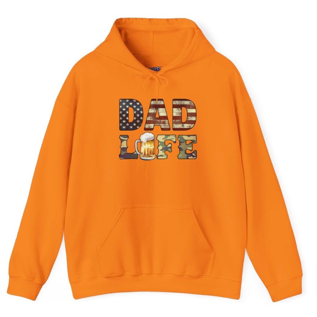 Dad Life American Beer Hoodie - Bold Printed Tees