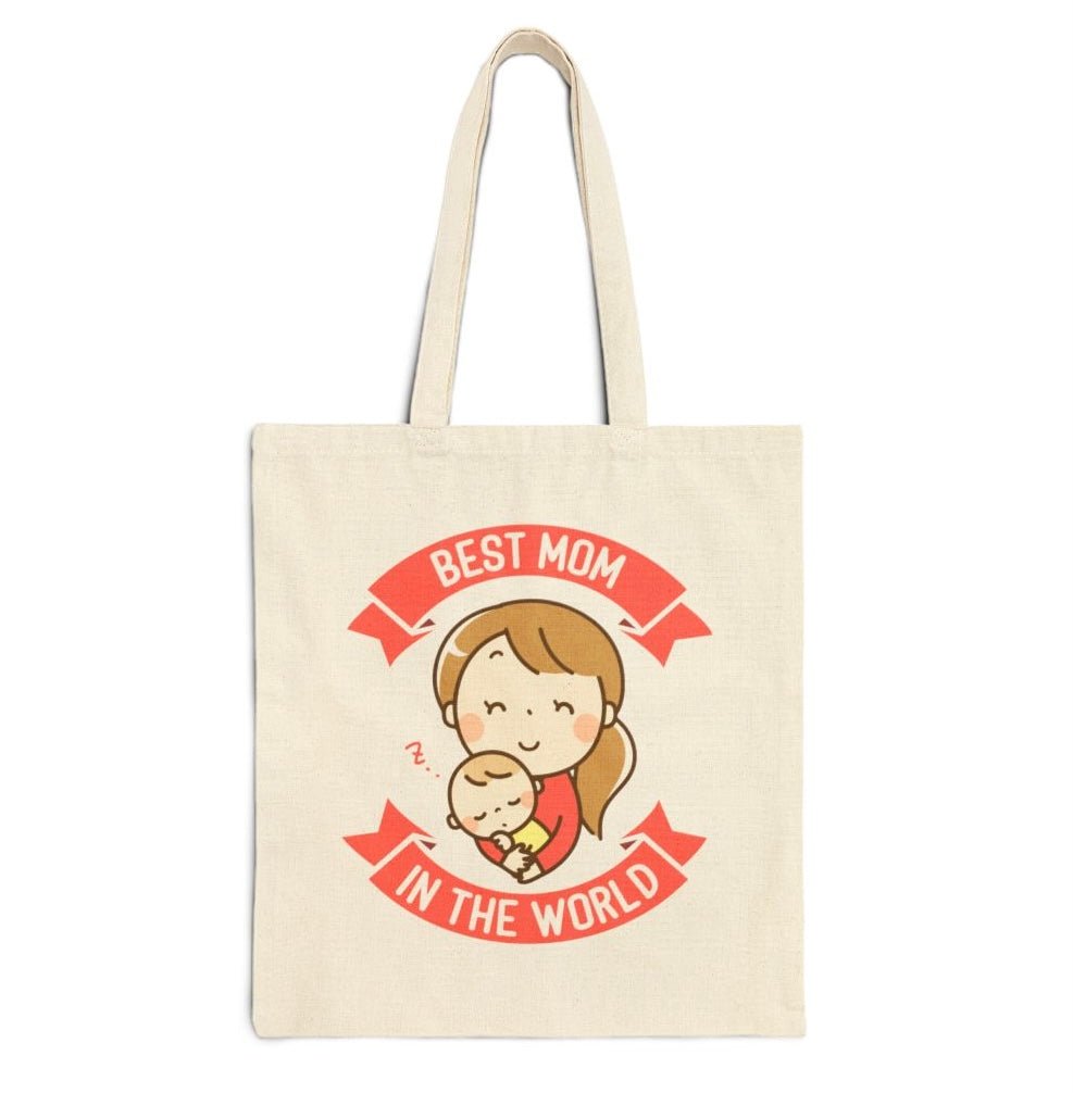 Best Mom In The World Tote Bag - Bold Printed Tees