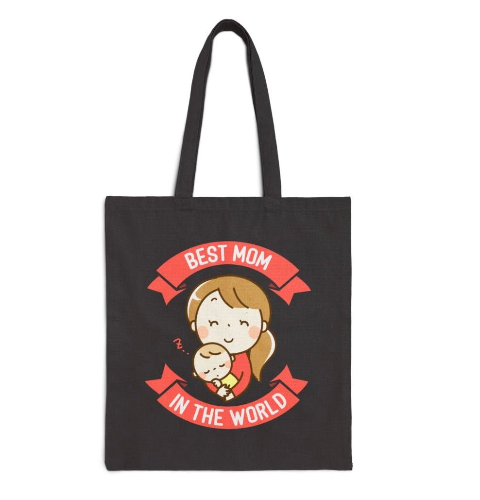 Best Mom In The World Tote Bag - Bold Printed Tees