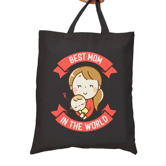 Best Mom In The World Tote Bag - Bold Printed Tees