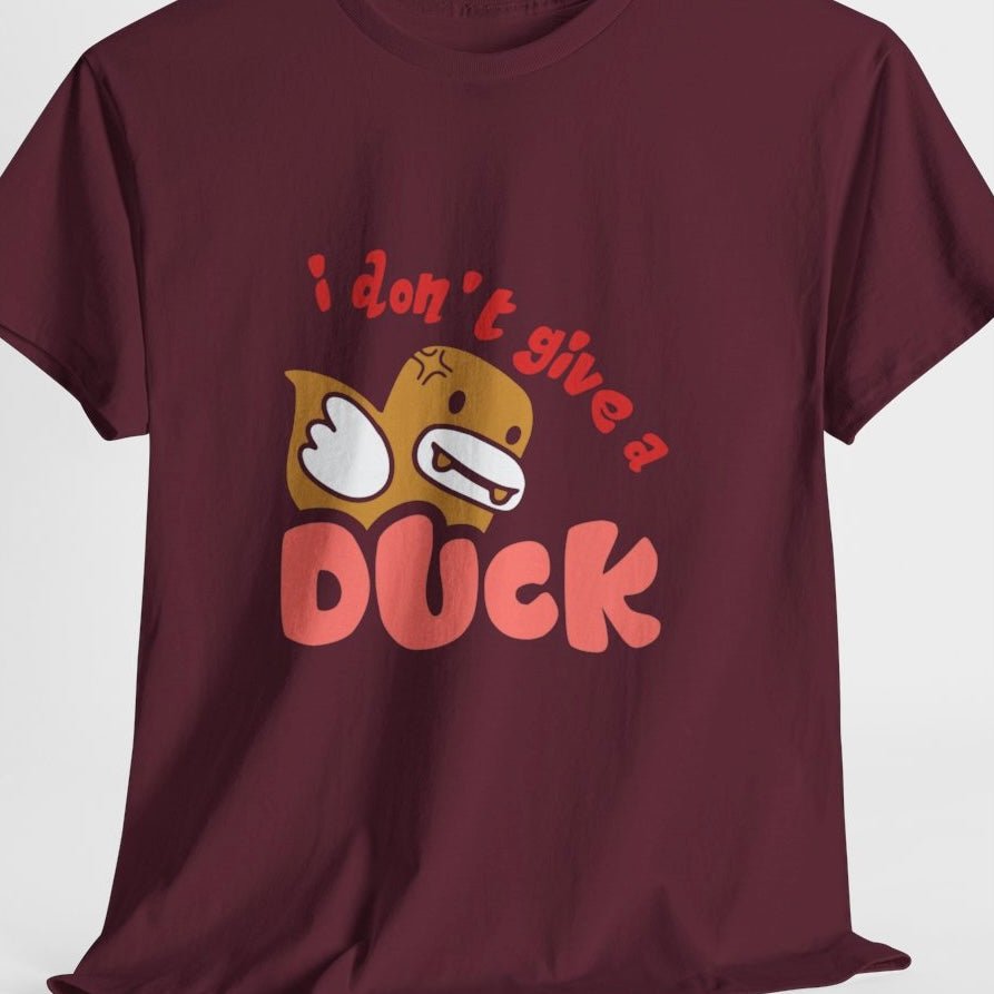 I Don’t Give a Duck Funny Graphic Tee - Bold Printed Tees