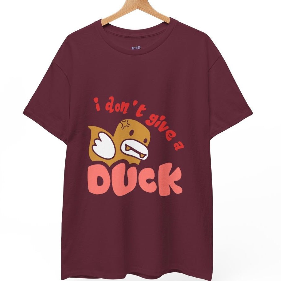 I Don’t Give a Duck Funny Graphic Tee - Bold Printed Tees