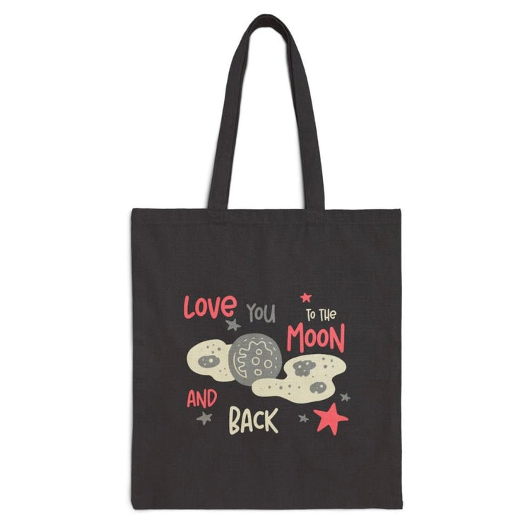 Love You to the Moon and Back Tote Bag - Bold Printed Tees