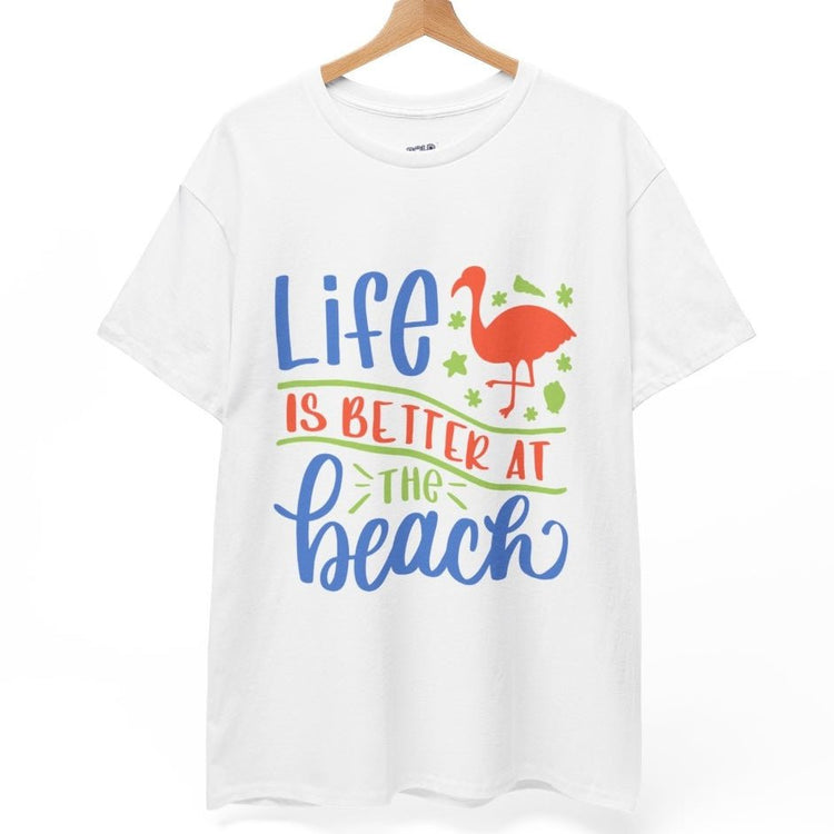 Life Is Better at the Beach T-Shirt - Bold Printed Tees