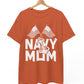Navy Mom T-Shirt / Proud Military Mom Patriotic Anchor Tee - Bold Printed Tees
