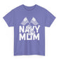 Navy Mom T-Shirt / Proud Military Mom Patriotic Anchor Tee - Bold Printed Tees