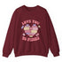 Love You to Pieces Valentine Crewneck Sweatshirt - Bold Printed Tees
