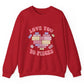 Love You to Pieces Valentine Crewneck Sweatshirt - Bold Printed Tees