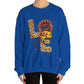 Hockey Love Crewneck Sweatshirt - Bold Printed Tees