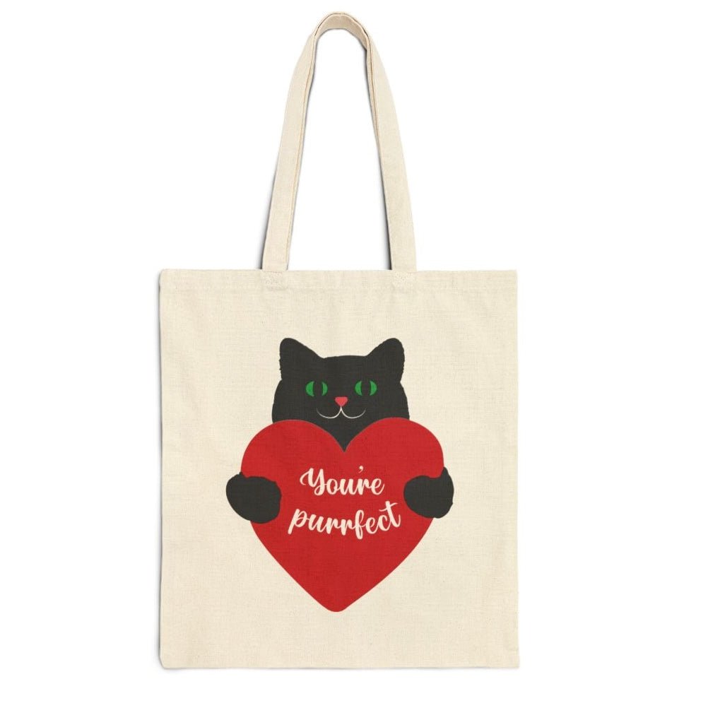 You’re Purrfect Valentine Tote Bag - Bold Printed Tees