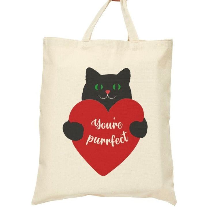 You’re Purrfect Valentine Tote Bag - Bold Printed Tees