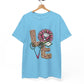 LOVE Badminton Valentine Shirt - Bold Printed Tees