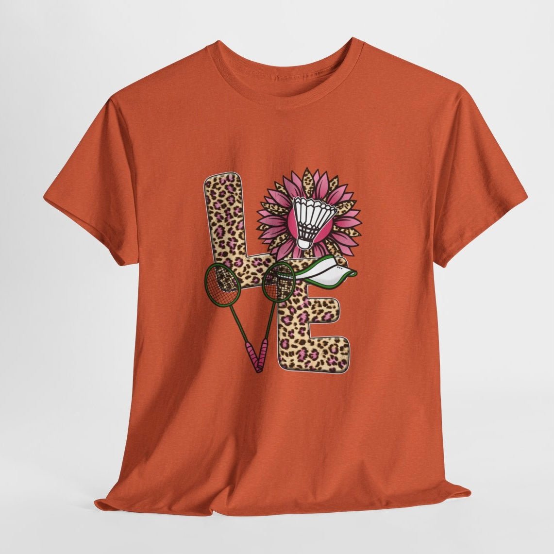 LOVE Badminton Valentine Shirt - Bold Printed Tees