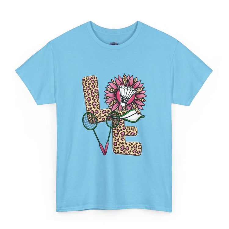 LOVE Badminton Valentine Shirt - Bold Printed Tees