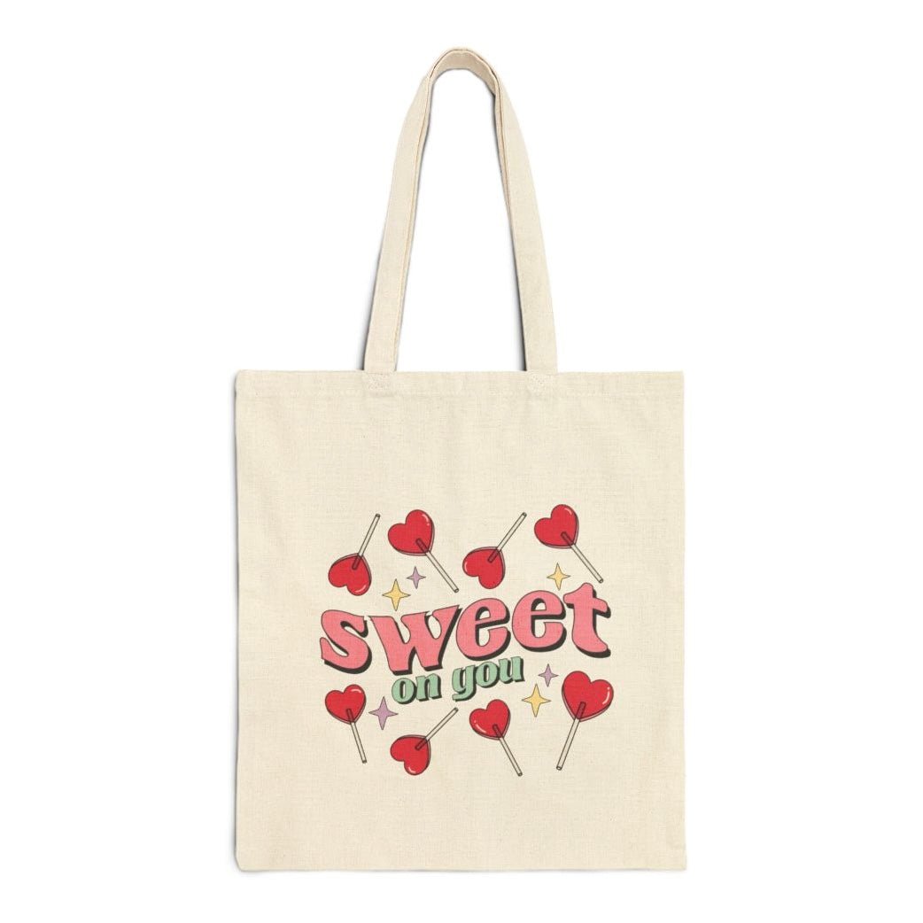 Sweet On You Valentine Tote Bag - Bold Printed Tees