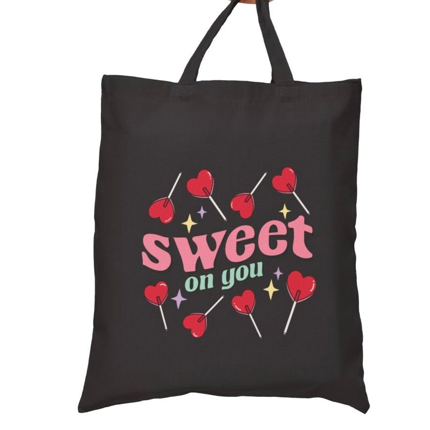 Sweet On You Valentine Tote Bag - Bold Printed Tees