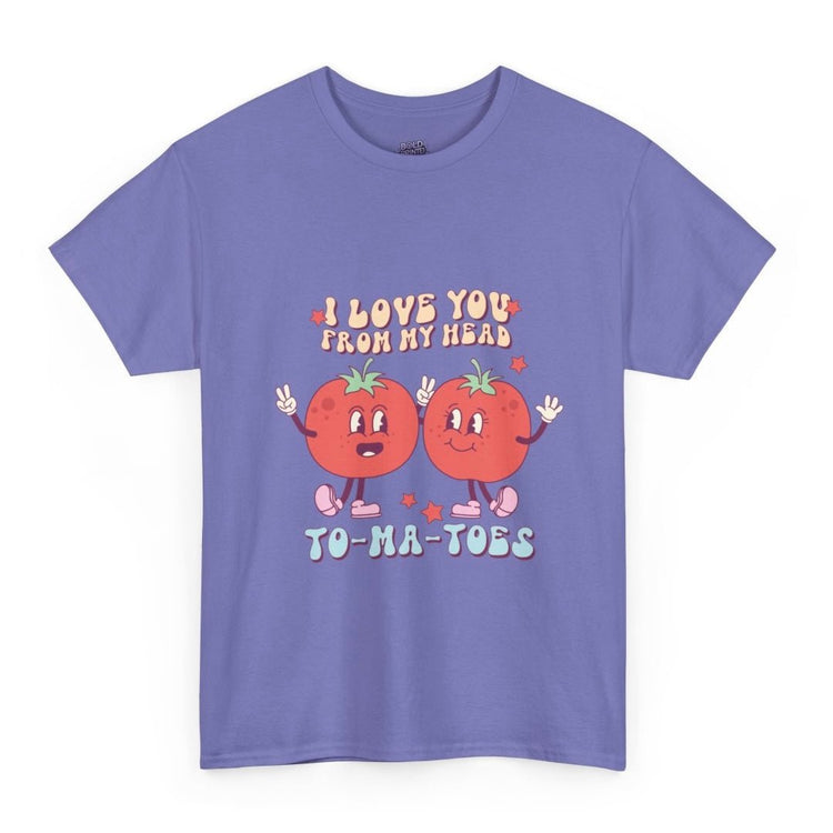 I Love You From My Head To Ma Toes Valentine T Shirt - Bold Printed Tees