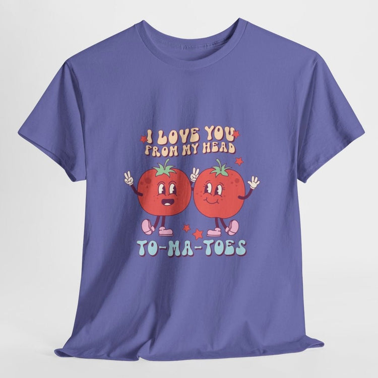I Love You From My Head To Ma Toes Valentine T Shirt - Bold Printed Tees
