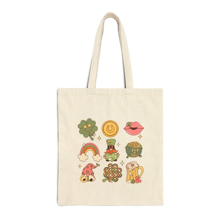 Feeling Lucky Icons Tote Bag - Bold Printed Tees