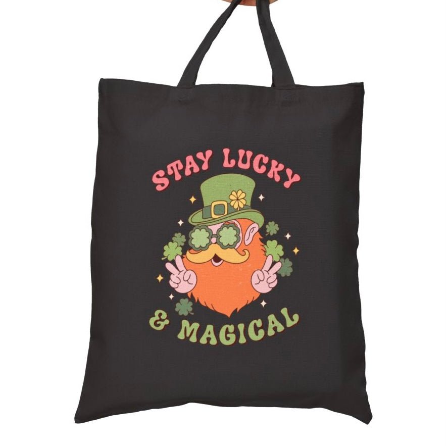 Stay Lucky & Magical Tote Bag - Bold Printed Tees