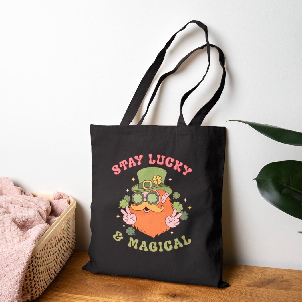 Stay Lucky & Magical Tote Bag - Bold Printed Tees