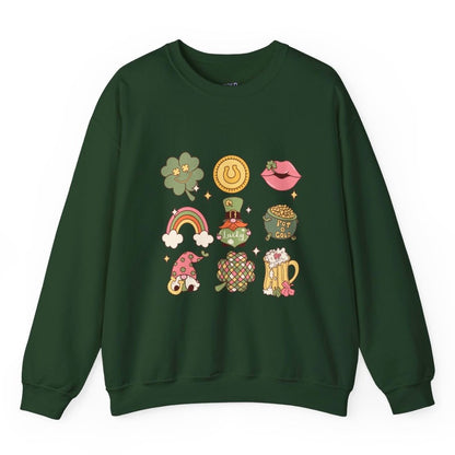 Feeling Lucky Icons Sweatshirt - Bold Printed Tees