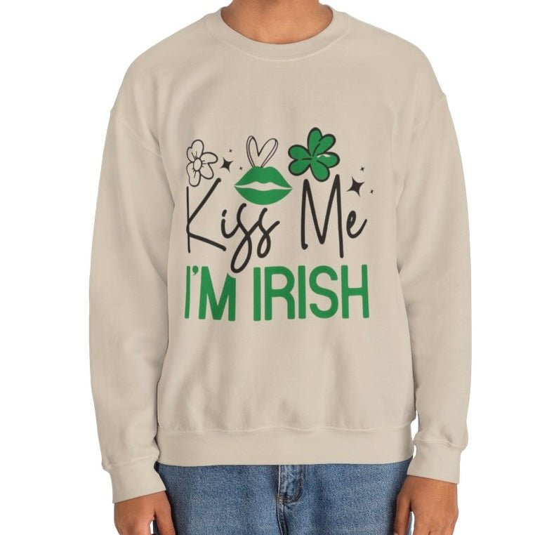 Kiss Me I’m Irish Sweatshirt - Bold Printed Tees