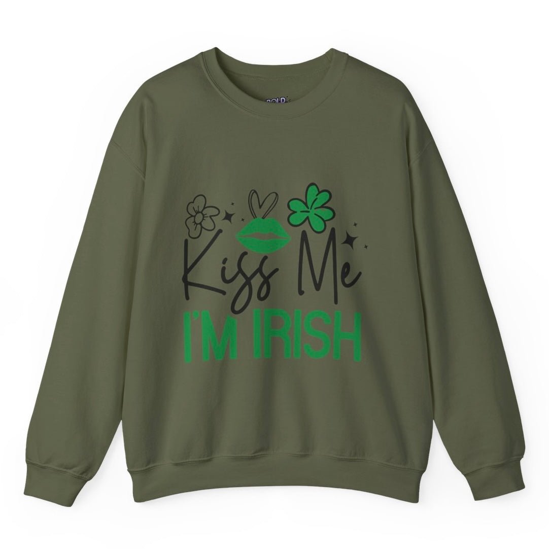 Kiss Me I’m Irish Sweatshirt - Bold Printed Tees