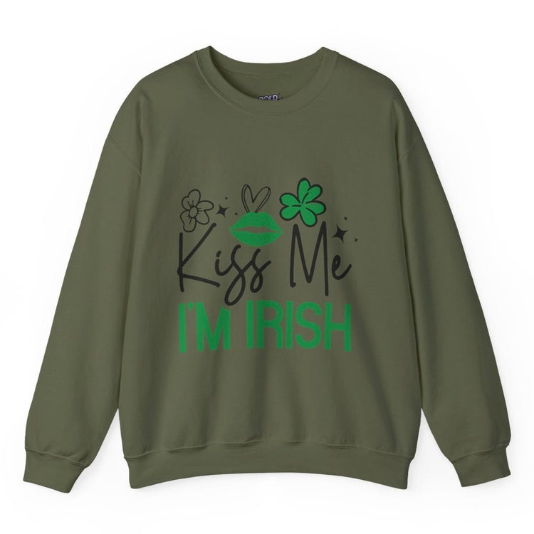 Kiss Me I’m Irish Sweatshirt - Bold Printed Tees