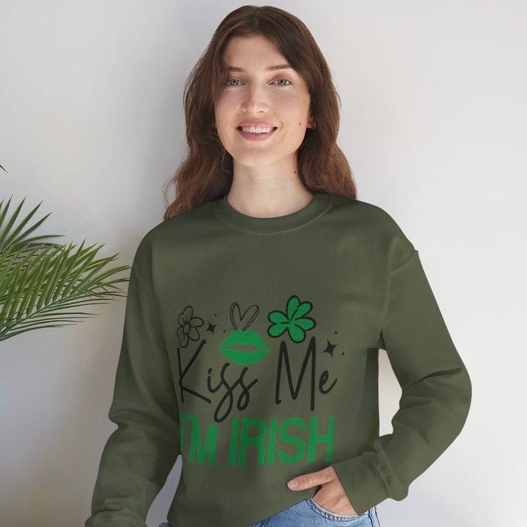 Kiss Me I’m Irish Sweatshirt - Bold Printed Tees