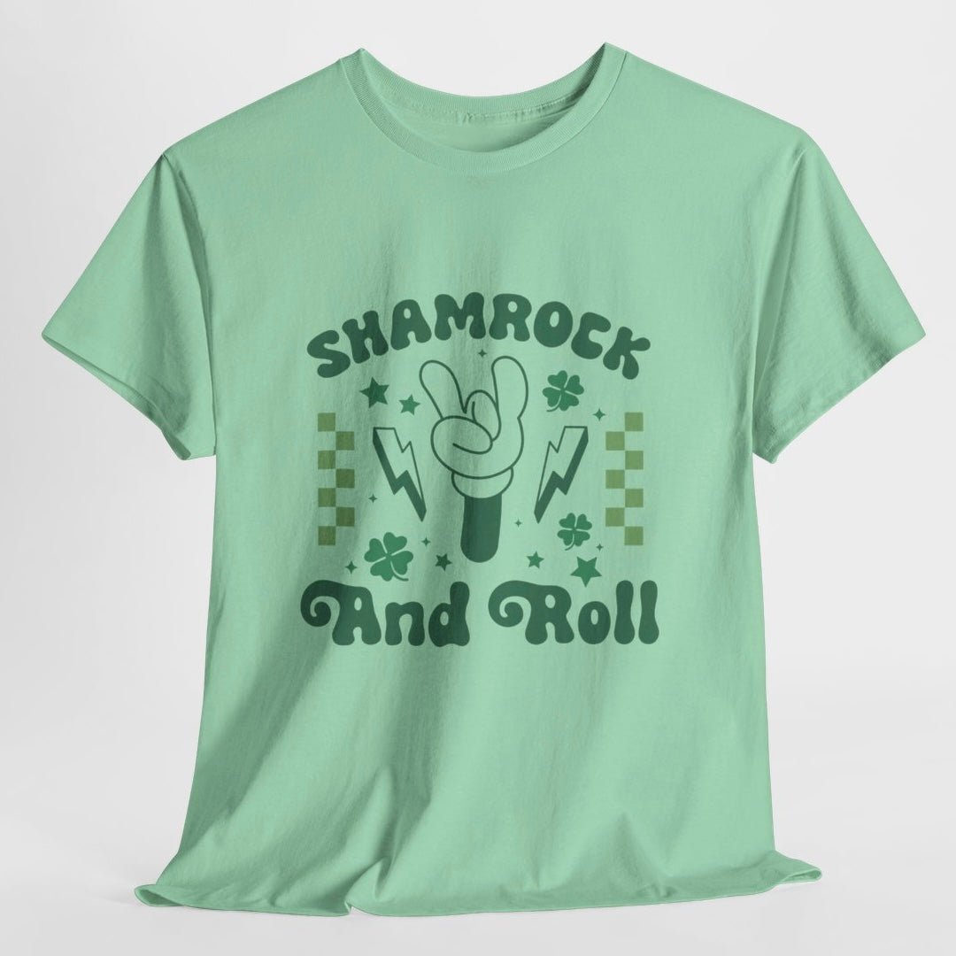 Shamrock and Roll T-Shirt - Bold Printed Tees