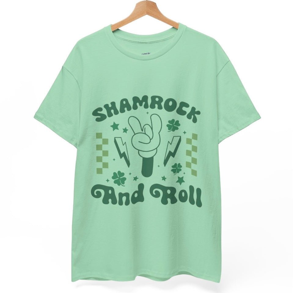 Shamrock and Roll T-Shirt - Bold Printed Tees