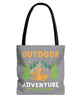 Outdoor Adventure Tote Bag Camping Design - Bold Printed Tees