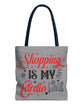 Shopping Is My Cardio Tote Bag - Bold Printed Tees
