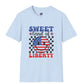 Sweet Land of Liberty T-Shirt Patriotic American Flag Graphic Tee - Bold Printed Tees