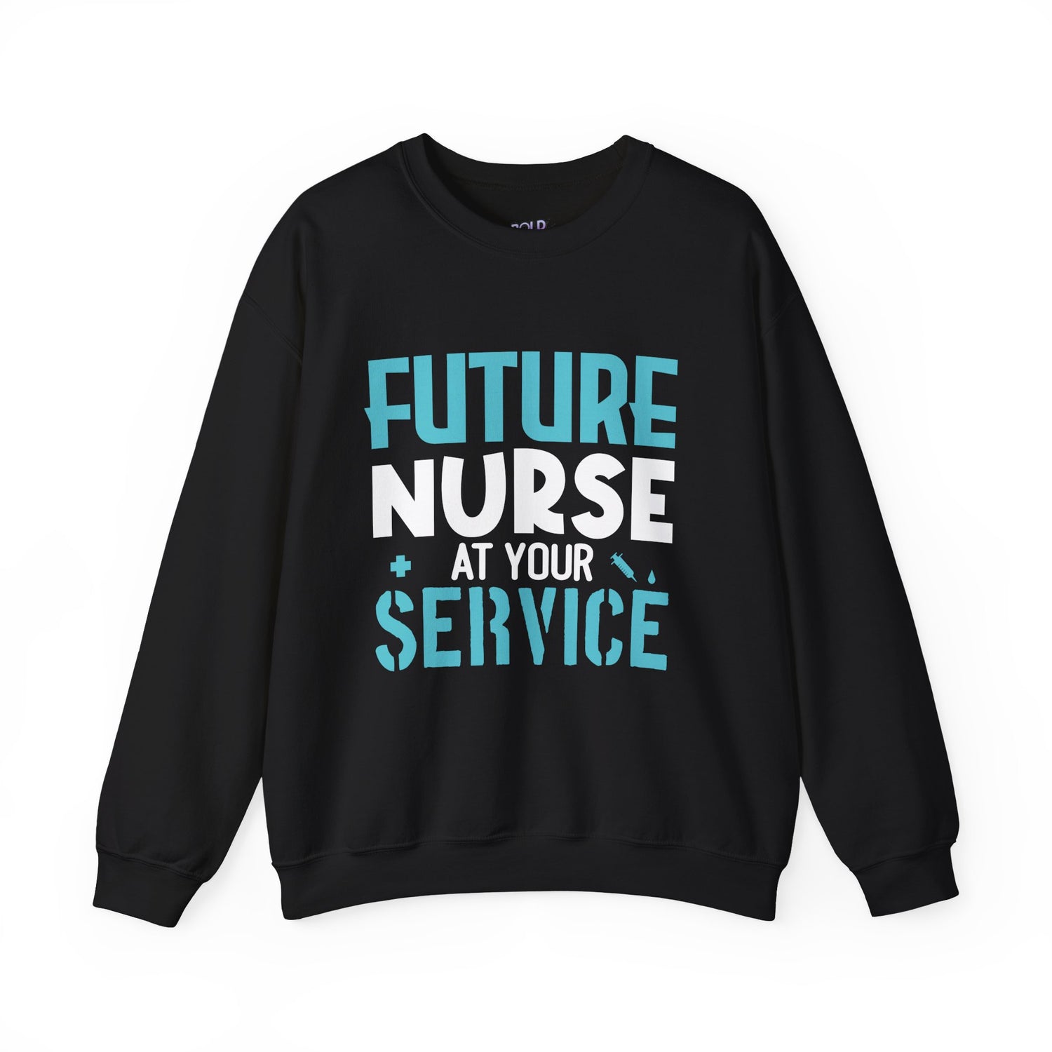 Future Nurse at Your Service Crewneck Sweatshirt - Bold Printed Tees