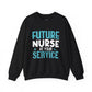 Future Nurse at Your Service Crewneck Sweatshirt - Bold Printed Tees