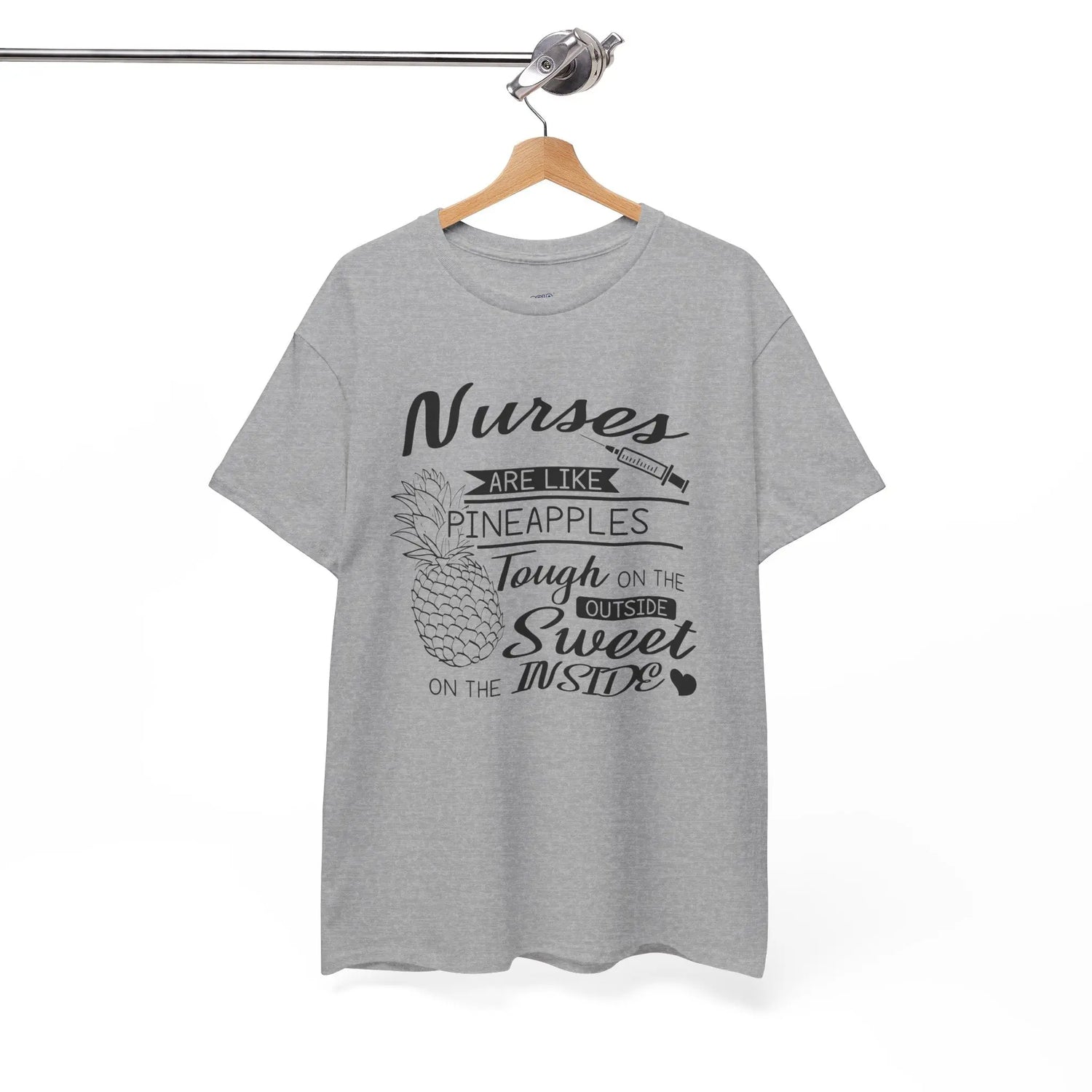 Nurses Are Like Pineapples T-Shirt Tough on the Outside, Sweet on the Inside Nurse Appreciation Tee - Bold Printed Tees