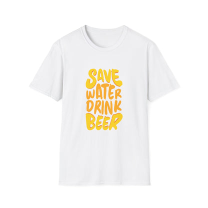 Save Water Drink Beer T-Shirt, Funny Gift for Beer Lovers, Unisex Graphic Tee,
