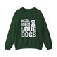 Real Men Love Dogs Crewneck Sweatshirt | Funny Cozy Dog Lover Apparel