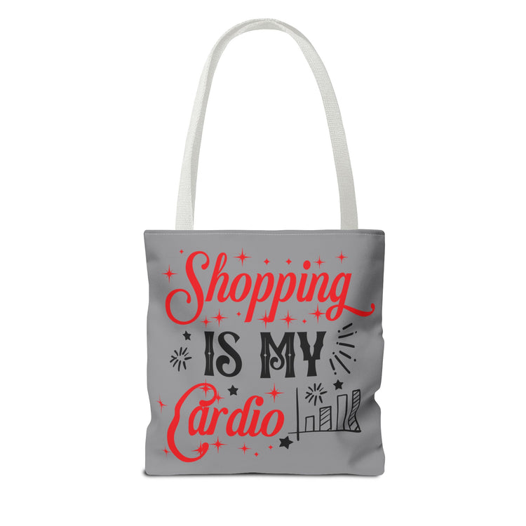Shopping Is My Cardio Tote Bag - Bold Printed Tees
