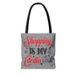 Shopping Is My Cardio Tote Bag - Bold Printed Tees
