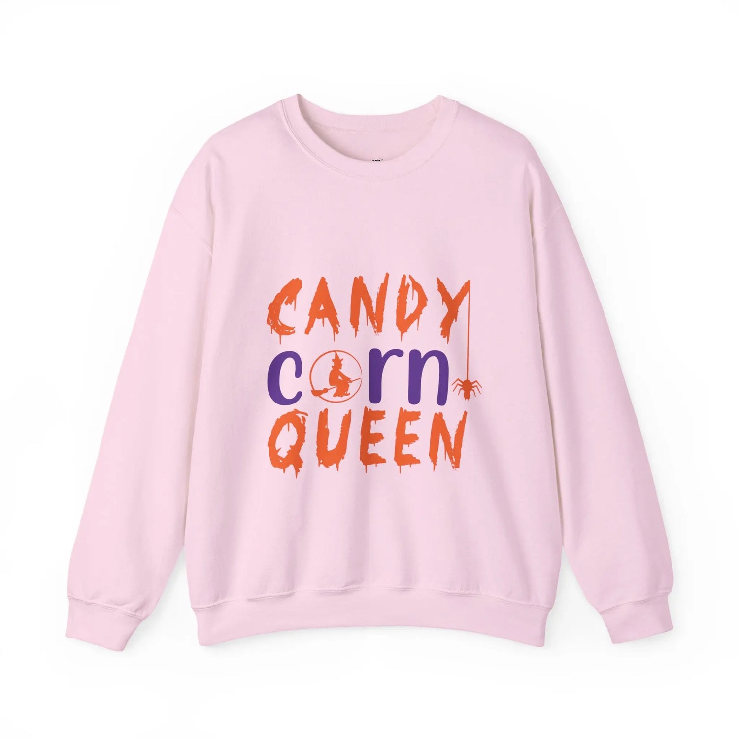 Candy Corn Queen Halloween Sweatshirt Fall Cozy Crewneck - Bold Printed Tees