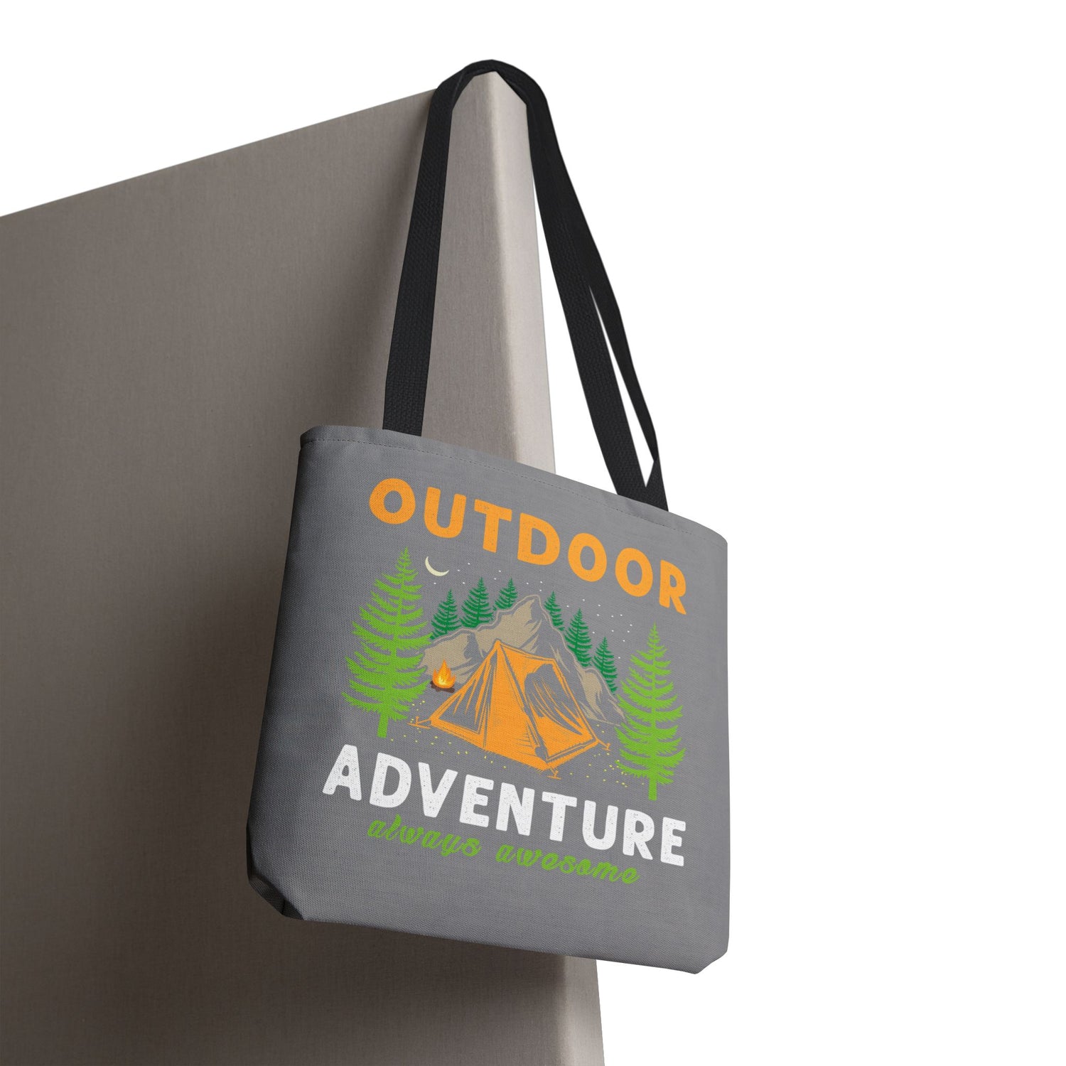 Outdoor Adventure Tote Bag Camping Design - Bold Printed Tees